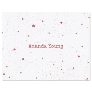 Pink Galaxy Folded Note Cards