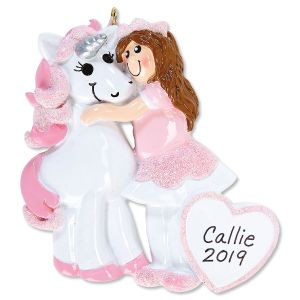 Princess & Unicorn Personalized Ornament