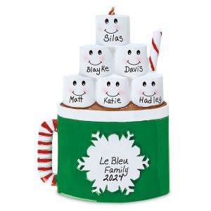 Marshmallow Mug - 6 Names Ornament