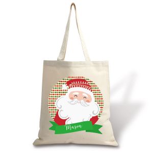 Personalized From Santa Canvas Tote