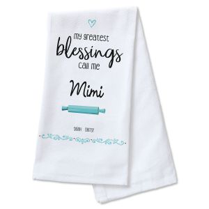 Greatest Blessings Kitchen Towel - 2 Names