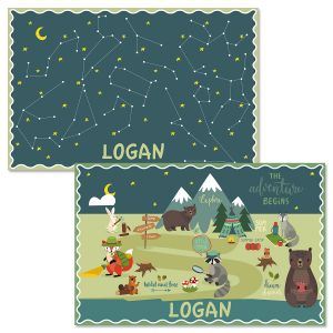 Woodland Personalized Kids' Placemat