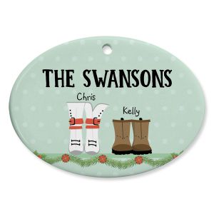 Boot Family Personalized Ornament