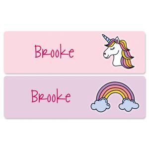 Unicorn Name Stickers