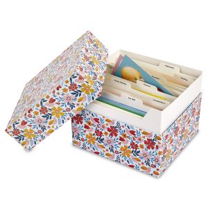 Blossom Greeting Card Organizer Box