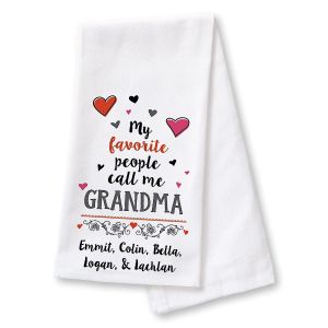 My Favorite People Kitchen Towel - 5 Names