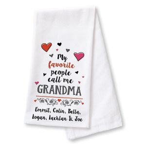 My Favorite People Kitchen Towel - 6 Names