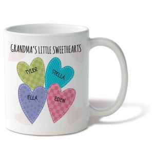 Grandma's Little Sweetheart Mug - 4 Names