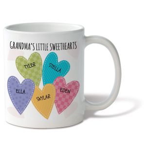 Grandma's Little Sweetheart Mug - 5 Names