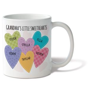 Grandma's Little Sweetheart Mug - 6 Names