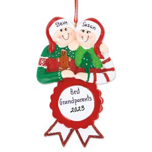 Personalized Ugly Sweater Couple Ornament 