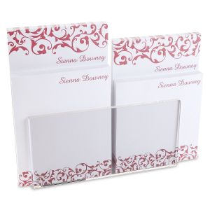 Twist Notepad Set & Acrylic Holder 