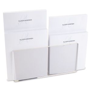 Initial Notepad Set & Acrylic Holder 