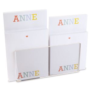 Alphabet Notepad Set & Acrylic Holder 