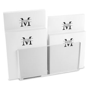 Front & Center Notepad Set & Acrylic Holder 