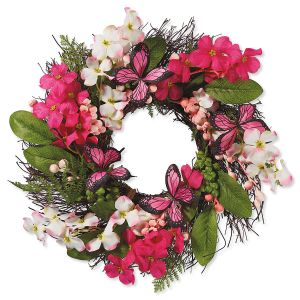 Floral Pink Spring Wreath