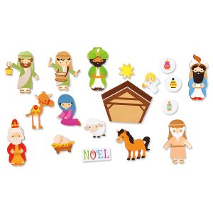Flat Nativity Magnets