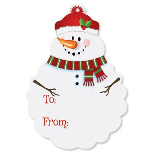 Diecut Snowman Gift Tags