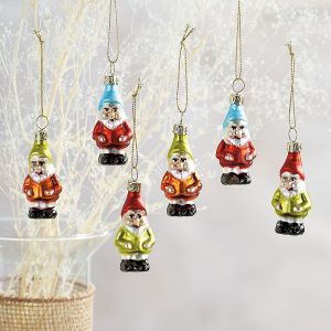 Gnomes Glass Ornaments