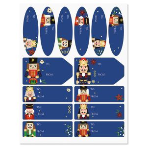 Nutcrackers Gift Wrap To/From Labels