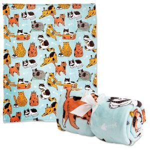 Cats Plush Throw