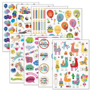 Birthday Stickers Value Packs