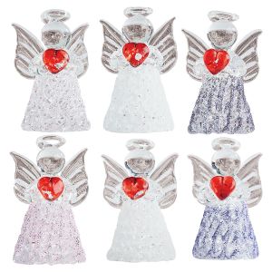 Spun Glass Angels with Hearts