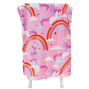 Unicorn Plush Throw