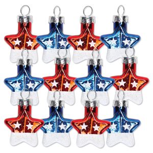 American Star Patriotic Glass Ornaments