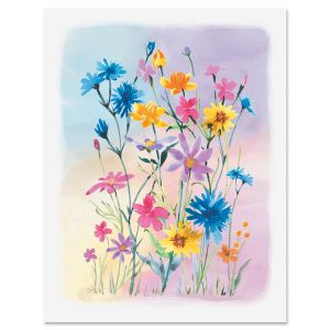 Painted Floral Note Cards