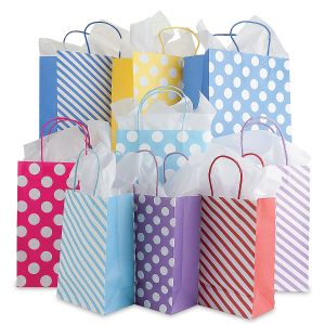 Bright Kraft Gift Bags