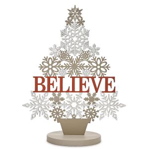 Believe Snowflake Tree