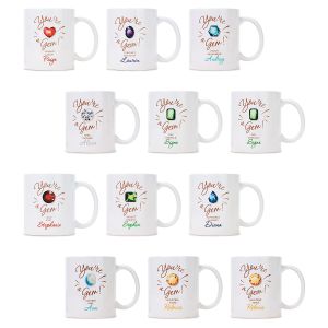 Birthstone Personalized Mug 