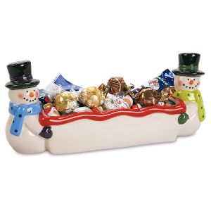 Snowmen Candy Dish