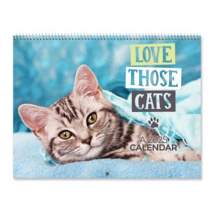 2025 Love Those Cats Wall Calendar