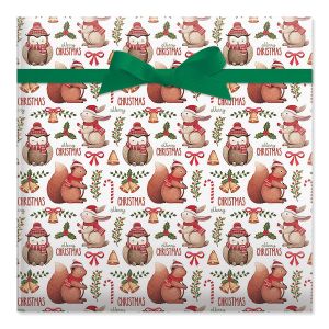 Woodland Wishes Jumbo Rolled Gift Wrap