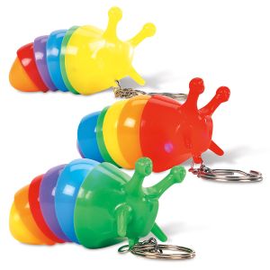 Flashing Caterpillar Keyrings