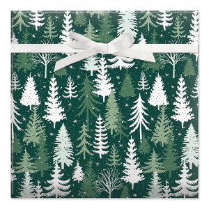 Holiday Forest Jumbo Rolled Gift Wrap