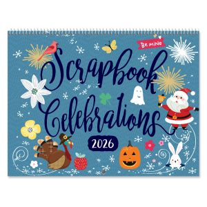 2026 Celebrations Scrapbooking Wall Calendar