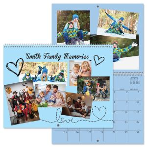 2026 Colored Pages Scrapbooking Wall Calendar