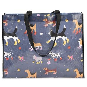 Doggone Fun Large Shopping Tote Bag