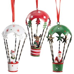 Santa’s Pals Hot Air Balloon Ornaments