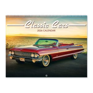 Classic Cars Wall 2026 Calendar