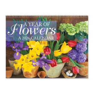 A Year of Flowers Wall 2026 Calendar