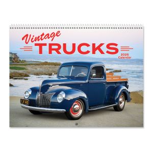 Vintage Trucks Wall 2026 Calendar