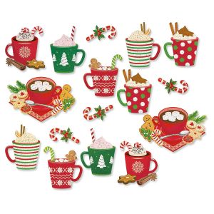 Sparkle Cocoa & Peppermints Magnets