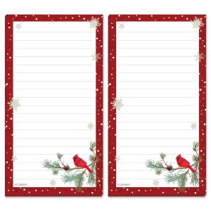 Cardinal with Red Borders Magnetic Memo Pads