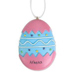 Blue/Purple Personalized Resin Easter Egg Ornament