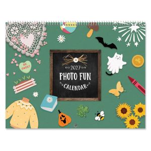 2027 Photo Fun Scrapbooking Wall Calendar