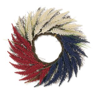 Red, White, and Blue Heather Wreath